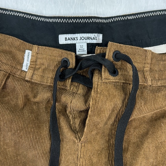 Banks Journal Men’s Hybrid Swim Trunk Shorts SIZE 32 Corduroy Brown NWOT - Picture 2 of 5